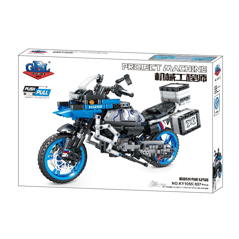 GBL KY1055 1055 non  CHIM NƯỚC XANH R1250 bộ đồ chơi xếp lắp ráp ghép mô hình  BMW R1250 Kỹ Thuật Công Nghệ Cao Mô Hình Phương Tiện 857 khối