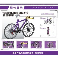 LEIBAO 8167 non  XE ĐẠP TỐC ĐỘ MCLAREN S WORKS bộ đồ chơi xếp lắp ráp ghép mô hình  S-WORKS MCLAREN Kỹ Thuật Công Nghệ Cao Mô Hình Phương Tiện 298 khối