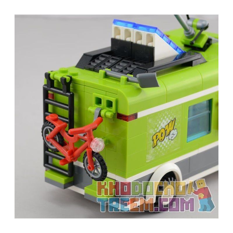 QMAN ENLIGHTEN KEEPPLEY 1120 non  PICNIC BÃI BIỂN VUI VẺ bộ đồ chơi xếp lắp ráp ghép mô hình City PLEASANT TRIP Thành Phố 380 khối