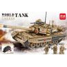 MINGDI LEIBAO K0360 0360 non  XE TĂNG CHIẾN ĐẤU CHỦ LỰC T-90 KÉO LÙI bộ đồ chơi xếp lắp ráp ghép mô hình Military Army WORLD TANK Quân Sự Bộ Đội 625 khối