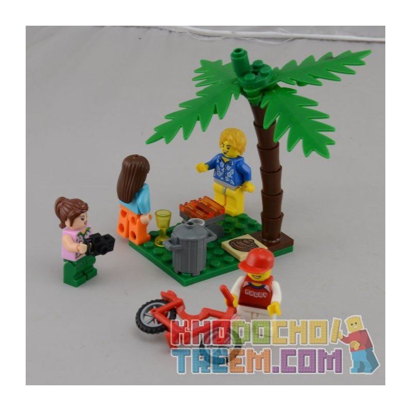 QMAN ENLIGHTEN KEEPPLEY 1120 non  PICNIC BÃI BIỂN VUI VẺ bộ đồ chơi xếp lắp ráp ghép mô hình City PLEASANT TRIP Thành Phố 380 khối