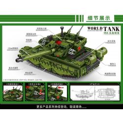 MINGDI LEIBAO K0358 0358 non  XE KÉO TĂNG CHIẾN ĐẤU CHỦ LỰC 99A bộ đồ chơi xếp lắp ráp ghép mô hình Military Army WORLD TANK Quân Sự Bộ Đội 631 khối