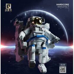 QIZHILE 90022 non  PHI HÀNH GIA bộ đồ chơi xếp lắp ráp ghép mô hình Creator Expert HARDCORE MANUFACT SPACE EXPLORING ASTRONAUT Chuyên Gia Sáng Tạo 1515 khối