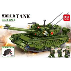 MINGDI LEIBAO K0358 0358 non  XE KÉO TĂNG CHIẾN ĐẤU CHỦ LỰC 99A bộ đồ chơi xếp lắp ráp ghép mô hình Military Army WORLD TANK Quân Sự Bộ Đội 631 khối