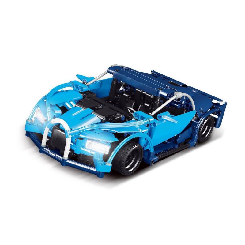 SHENZHEN RAEL ENTERTAINMENT 50032-3 non Lego BUGATTI LÙI XE bộ đồ chơi xếp lắp ráp ghép mô hình Technic Kỹ Thuật Công Nghệ Cao Mô Hình Phương Tiện 452 khối