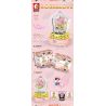 SEMBO 601154 non  HỘP NHẠC PHA LÊ HOA HỒNG bộ đồ chơi xếp lắp ráp ghép mô hình ROSE & LOVE 323 khối