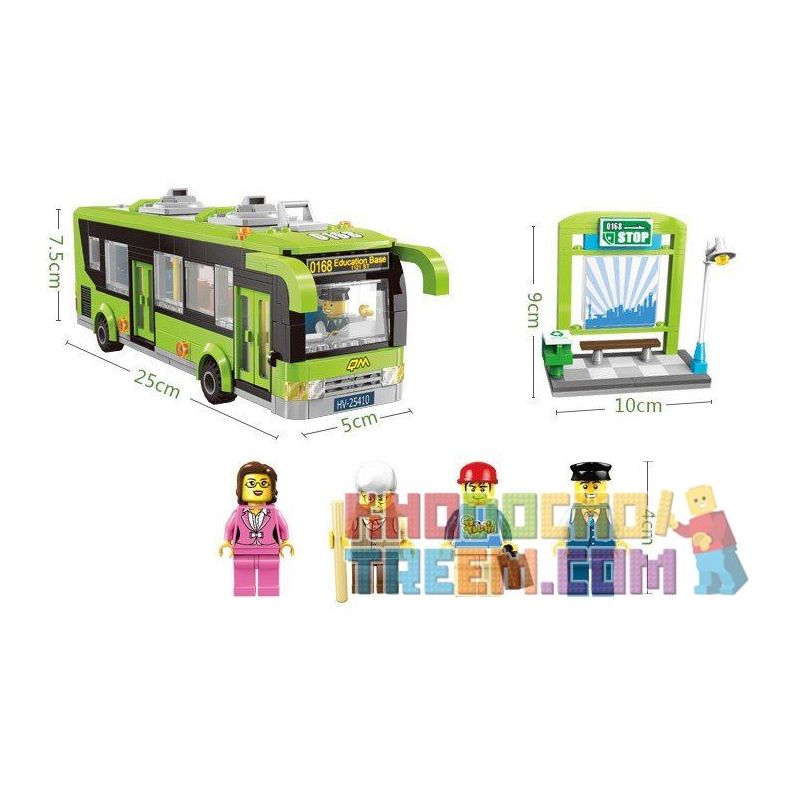 QMAN ENLIGHTEN KEEPPLEY 1121 non  XE BUÝT THÀNH PHỐ bộ đồ chơi xếp lắp ráp ghép mô hình City CITY BUSES 418 khối QMAN ENLIGHTEN KEEPPLEY 1121 non  XE BUÝT THÀNH PHỐ bộ đồ chơi xếp lắp ráp ghép mô hình City CITY BUSES 418 khối