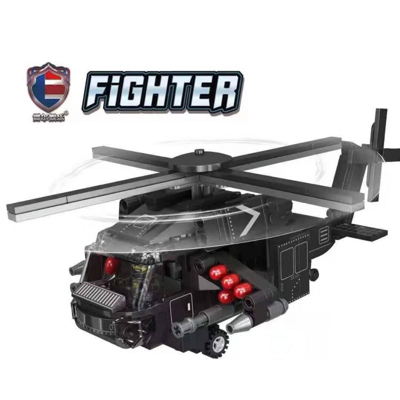 SHENZHEN RAEL ENTERTAINMENT 20007 non  FIGHTER 20007. bộ đồ chơi xếp lắp ráp ghép mô hình Military Army Quân Sự Bộ Đội