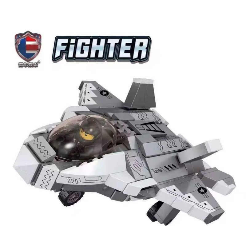 SHENZHEN RAEL ENTERTAINMENT 20006 non  MÁY BAY CHIẾN ĐẤU 20006. bộ đồ chơi xếp lắp ráp ghép mô hình Military Army Quân Sự Bộ Đội