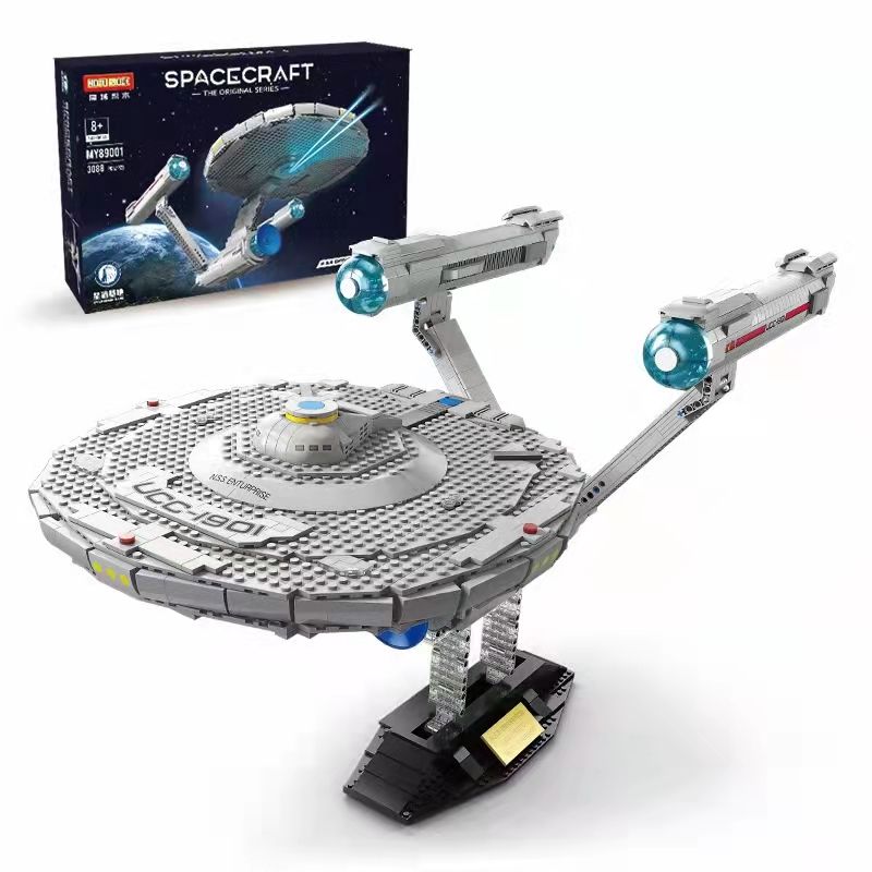 MOYU BLOCK MY89001 89001 non  USS DOANH NGHIỆP bộ đồ chơi xếp lắp ráp ghép mô hình Movie & Game SPACECRAFT N.S.S ENTURPRISE UCC-190-1U Phim Và Trò Chơi 3088 khối