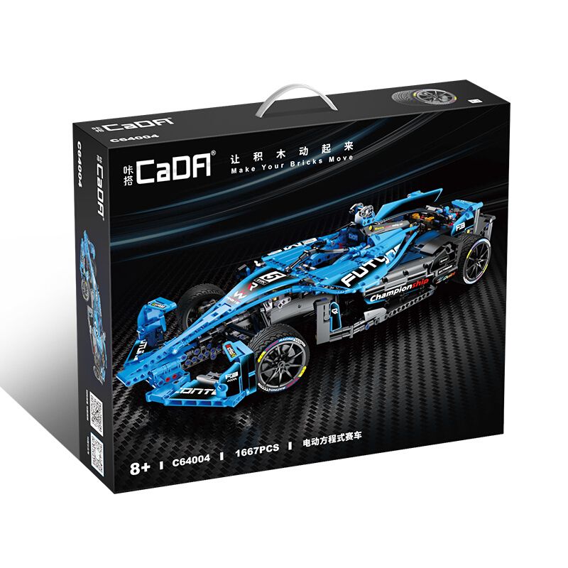 CADA DOUBLEE C64004 64004 TOP TOY TC1721 1721 non  CÔNG THỨC E 1:8 tỷ lệ 1:8 bộ đồ chơi xếp lắp ráp ghép mô hình FORMULA RACE CAR 1667 khối