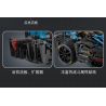 CADA DOUBLEE C64004 64004 TOP TOY TC1721 1721 non  CÔNG THỨC E 1:8 tỷ lệ 1:8 bộ đồ chơi xếp lắp ráp ghép mô hình FORMULA RACE CAR 1667 khối