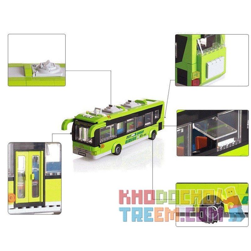 QMAN ENLIGHTEN KEEPPLEY 1121 non  XE BUÝT THÀNH PHỐ bộ đồ chơi xếp lắp ráp ghép mô hình City CITY BUSES 418 khối QMAN ENLIGHTEN KEEPPLEY 1121 non  XE BUÝT THÀNH PHỐ bộ đồ chơi xếp lắp ráp ghép mô hình City CITY BUSES 418 khối