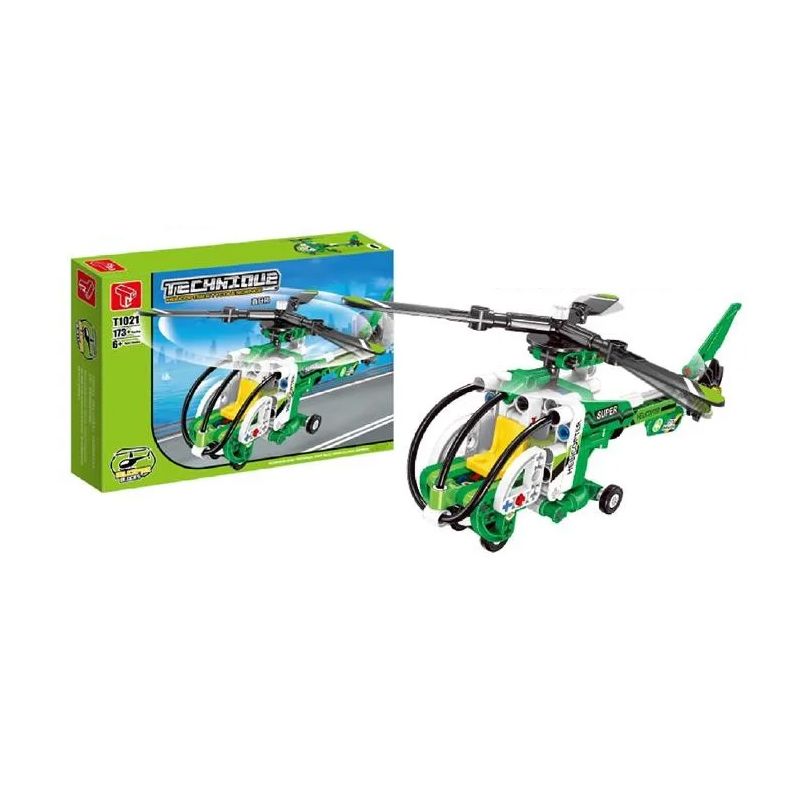 TA GAOLE T1021-4 1021-4 non Lego TRỰC THĂNG bộ đồ chơi xếp lắp ráp ghép mô hình Technic HELICOPTER Kỹ Thuật Công Nghệ Cao Mô Hình Phương Tiện 173 khối