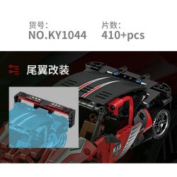 GBL KY1044 1044 non  VEYRON ĐỎ bộ đồ chơi xếp lắp ráp ghép mô hình  PROJECT MACHINE Kỹ Thuật Công Nghệ Cao Mô Hình Phương Tiện 410 khối