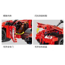 GBL KY1044 1044 non  VEYRON ĐỎ bộ đồ chơi xếp lắp ráp ghép mô hình  PROJECT MACHINE Kỹ Thuật Công Nghệ Cao Mô Hình Phương Tiện 410 khối