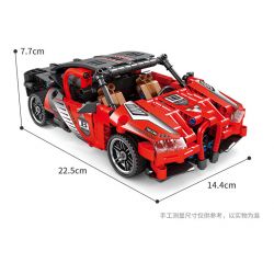 GBL KY1044 1044 non  VEYRON ĐỎ bộ đồ chơi xếp lắp ráp ghép mô hình  PROJECT MACHINE Kỹ Thuật Công Nghệ Cao Mô Hình Phương Tiện 410 khối