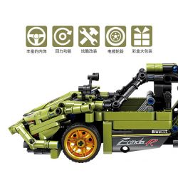 GBL KY1043 1043 non  SIÊU XE ZONDA bộ đồ chơi xếp lắp ráp ghép mô hình  PROJECT MACHINE Kỹ Thuật Công Nghệ Cao Mô Hình Phương Tiện 475 khối