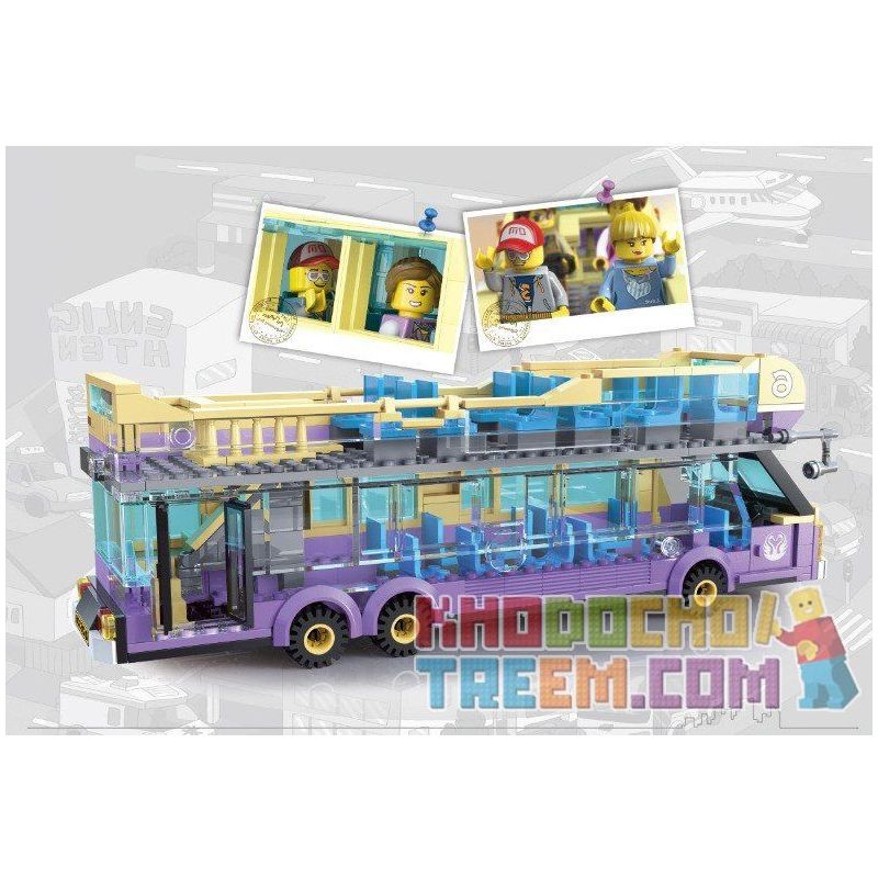 QMAN ENLIGHTEN KEEPPLEY 1123 non  XE BUÝT DU LỊCH 2 TẦNG bộ đồ chơi xếp lắp ráp ghép mô hình City SIGHTSEEING BUS Thành Phố 455 khối QMAN ENLIGHTEN KEEPPLEY 1123 non  XE BUÝT DU LỊCH 2 TẦNG bộ đồ chơi xếp lắp ráp ghép mô hình City SIGHTSEEING BUS Thành Phố 455 khối