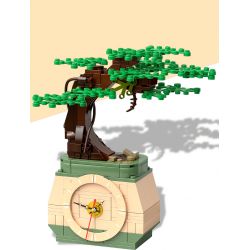 HENGTAI 92032D non  TRONG CHẬU bộ đồ chơi xếp lắp ráp ghép mô hình TIMESPRITE TIME POTTED 217 khối