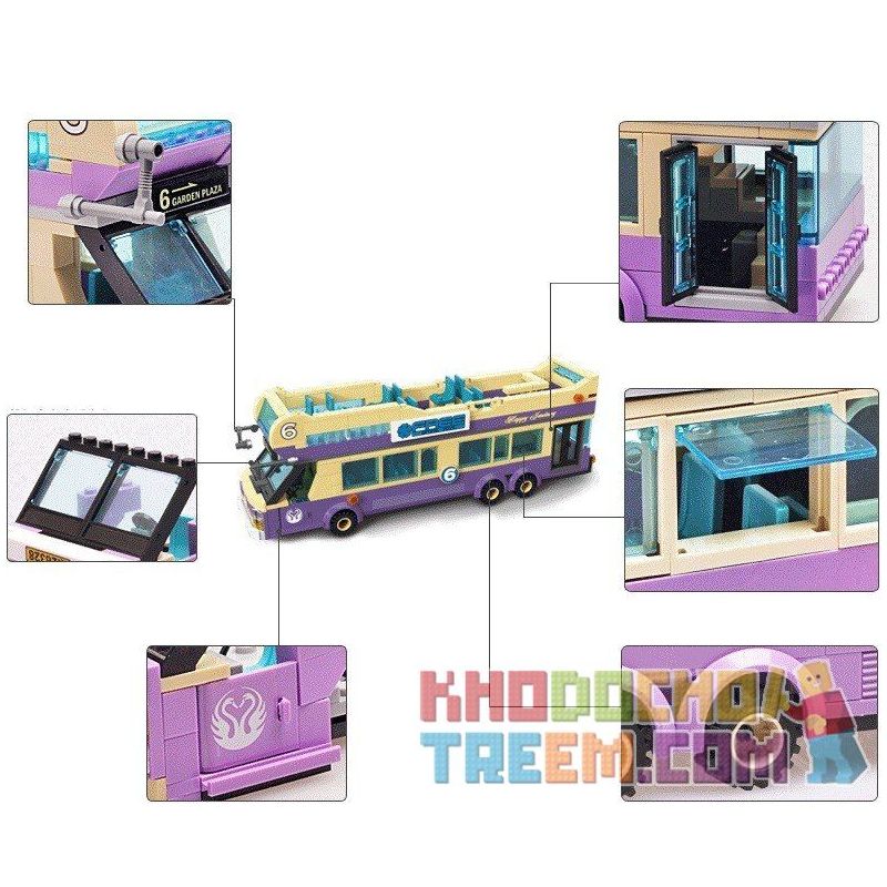 QMAN ENLIGHTEN KEEPPLEY 1123 non  XE BUÝT DU LỊCH 2 TẦNG bộ đồ chơi xếp lắp ráp ghép mô hình City SIGHTSEEING BUS Thành Phố 455 khối QMAN ENLIGHTEN KEEPPLEY 1123 non  XE BUÝT DU LỊCH 2 TẦNG bộ đồ chơi xếp lắp ráp ghép mô hình City SIGHTSEEING BUS Thành Phố 455 khối