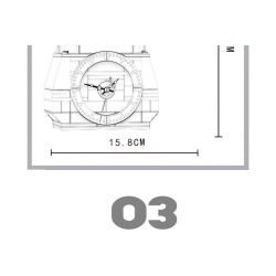 HENGTAI 92032D non  TRONG CHẬU bộ đồ chơi xếp lắp ráp ghép mô hình TIMESPRITE TIME POTTED 217 khối