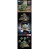 ZHEGAO 00902 non  CÂY CẢNH HOA ANH ĐÀO bộ đồ chơi xếp lắp ráp ghép mô hình BONSAI ENCOUNTER JAPANESE WIND 1469 khối