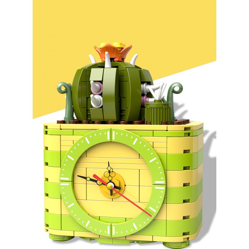 HENGTAI 92032C non  CÂY XƯƠNG RỒNG bộ đồ chơi xếp lắp ráp ghép mô hình TIMESPRITE TIME POTTED 260 khối