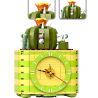 HENGTAI 92032C non  CÂY XƯƠNG RỒNG bộ đồ chơi xếp lắp ráp ghép mô hình TIMESPRITE TIME POTTED 260 khối