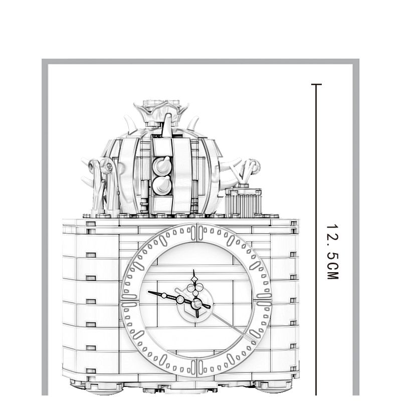 HENGTAI 92032C non  CÂY XƯƠNG RỒNG bộ đồ chơi xếp lắp ráp ghép mô hình TIMESPRITE TIME POTTED 260 khối