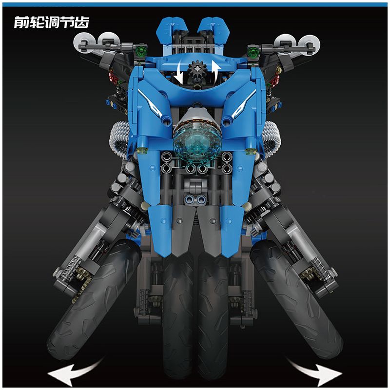 MouldKing 23009 Mould King 23009 non  BẢN CONCEPT MÔTÔ BAY bộ đồ chơi xếp lắp ráp ghép mô hình  FLY MOTOR CONCEPT Kỹ Thuật Công Nghệ Cao Mô Hình Phương Tiện 1536 khối