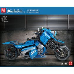 MouldKing 23009 Mould King 23009 non  BẢN CONCEPT MÔTÔ BAY bộ đồ chơi xếp lắp ráp ghép mô hình  FLY MOTOR CONCEPT Kỹ Thuật Công Nghệ Cao Mô Hình Phương Tiện 1536 khối