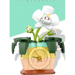 HENGTAI 92032B non  TRONG CHẬU bộ đồ chơi xếp lắp ráp ghép mô hình TIMESPRITE TIME POTTED 220 khối