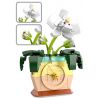 HENGTAI 92032B non  TRONG CHẬU bộ đồ chơi xếp lắp ráp ghép mô hình TIMESPRITE TIME POTTED 220 khối