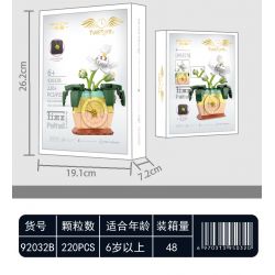 HENGTAI 92032B non  TRONG CHẬU bộ đồ chơi xếp lắp ráp ghép mô hình TIMESPRITE TIME POTTED 220 khối