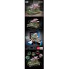 ZHEGAO 00900 non  CÂY CẢNH HOA ĐÀO bộ đồ chơi xếp lắp ráp ghép mô hình BONSAI ELEGANT CHINESE STYLE 1101 khối
