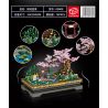 ZHEGAO 00900 non  CÂY CẢNH HOA ĐÀO bộ đồ chơi xếp lắp ráp ghép mô hình BONSAI ELEGANT CHINESE STYLE 1101 khối