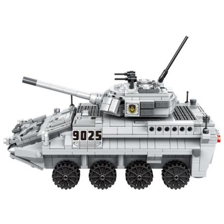 MINGDI 9025 non  SƯ TỬ HOANG DÃ - XE BỌC THÉP QUÂN SỰ bộ đồ chơi xếp lắp ráp ghép mô hình Military Army Quân Sự Bộ Đội 812 khối