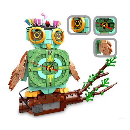 HENGTAI 92036 non  CÚ. bộ đồ chơi xếp lắp ráp ghép mô hình TIMESPRITE TIME ANIMAL 770 khối