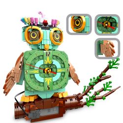 HENGTAI 92036 non  CÚ. bộ đồ chơi xếp lắp ráp ghép mô hình TIMESPRITE TIME ANIMAL 770 khối