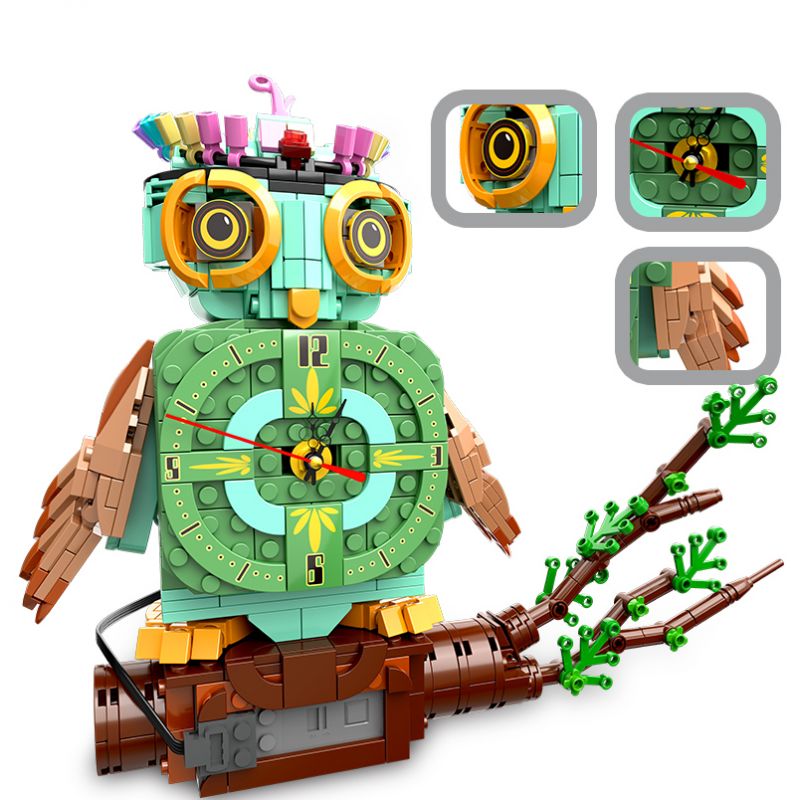 HENGTAI 92036 non  CÚ. bộ đồ chơi xếp lắp ráp ghép mô hình TIMESPRITE TIME ANIMAL 770 khối