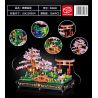 ZHEGAO 00898 non  BONSAI ANH ĐÀO SIÊU NHỎ bộ đồ chơi xếp lắp ráp ghép mô hình BONSAI MICRO CHERRY JAPANESE WIND 1286 khối