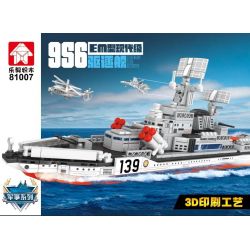 LEYI 81007 non  TÀU KHU TRỤC LỚP HYUNDAI DỰ ÁN 956 bộ đồ chơi xếp lắp ráp ghép mô hình Military Army Quân Sự Bộ Đội 725 khối