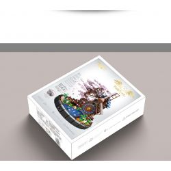 HENGTAI 92035 non  CỐI XAY GIÓ THỜI GIAN bộ đồ chơi xếp lắp ráp ghép mô hình TIMESPRITE TIME WINDMILL 1944 khối