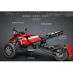 EPIN M004 non  CON BÁO ĐÔ THỊ bộ đồ chơi xếp lắp ráp ghép mô hình  CITY CHEETAH Kỹ Thuật Công Nghệ Cao Mô Hình Phương Tiện 208 khối