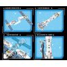 LEYI 81003 non  TRẠM VŨ TRỤ BIẾN ĐÔI bộ đồ chơi xếp lắp ráp ghép mô hình Space Thám Hiểm Không Gian 728 khối