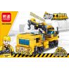 MINGDI LEIBAO D020 non  ĐỘI KỸ THUẬT ĐÔ THỊ 8 TỔ HỢP bộ đồ chơi xếp lắp ráp ghép mô hình City CITY ENGINEERING TEAM Thành Phố 411 khối