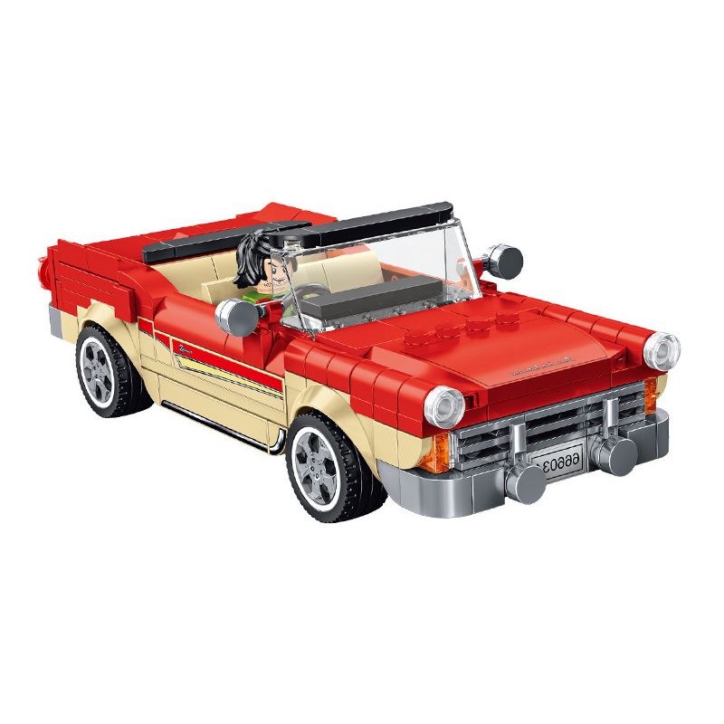 PanlosBrick 666034 Panlos Brick 666034 non Lego FORD FAIRLANE MUI TRẦN bộ đồ chơi xếp lắp ráp ghép mô hình Racers Đua Tốc Độ 370 khối