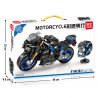 LEIBAO 8106 non  LÁI XE NHANH YAMAHA R1A 1:14 tỷ lệ 1:14 bộ đồ chơi xếp lắp ráp ghép mô hình Motorcycle Motorbike Xe Hai Bánh 449 khối