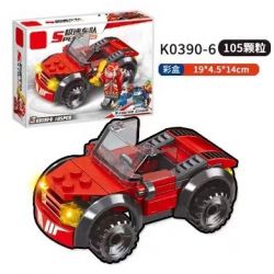 MINGDI LEIBAO K0390 0390 non  NHÓM TỐC ĐỘ TỔ HỢP MECHA 8 bộ đồ chơi xếp lắp ráp ghép mô hình Racers SPEED RACING Đua Tốc Độ 857 khối